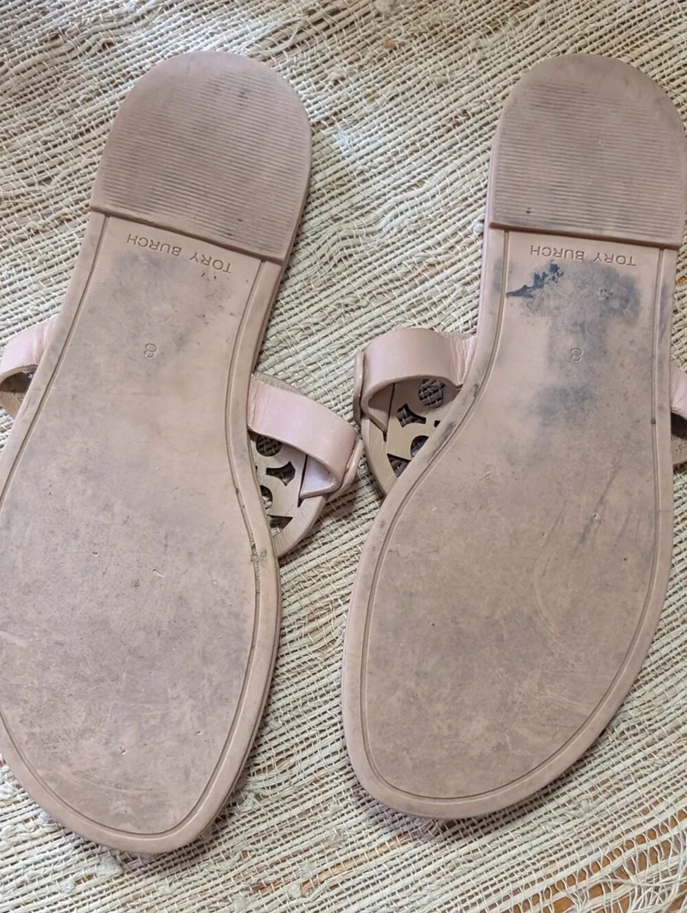 Tory Burch Miller Thong Sandal in Light Makeup Sand size 8